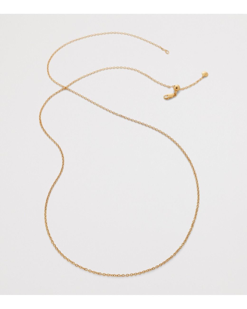 Monica Vinader Metallic Vermeil Rolo Chain Necklace for men