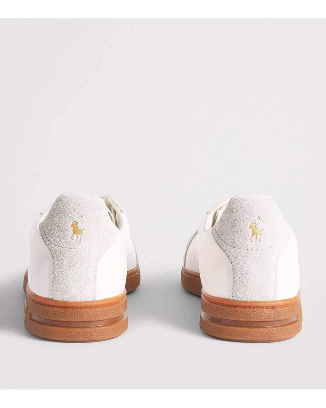 Polo Ralph Lauren White Leather Bedford Sneakers for men