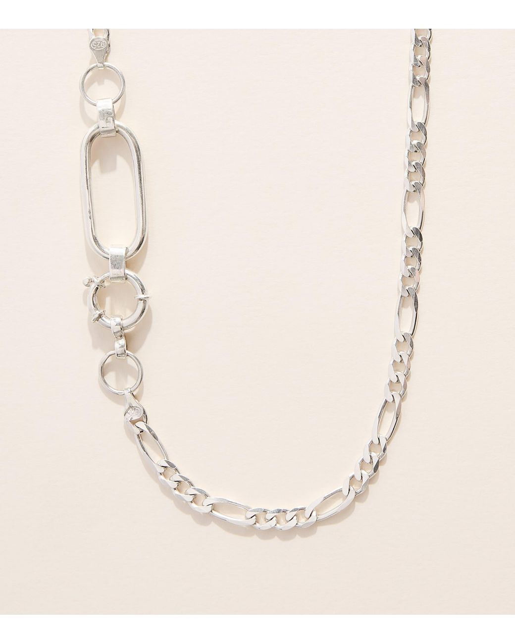 FYR Natural Sterling Anchor Lock Necklace for men