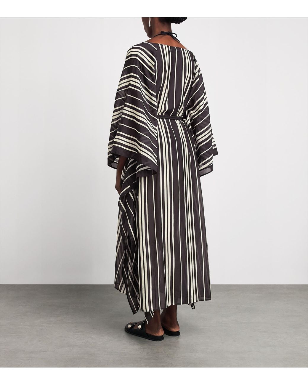Tory Burch Black Cotton-Silk Kaftan