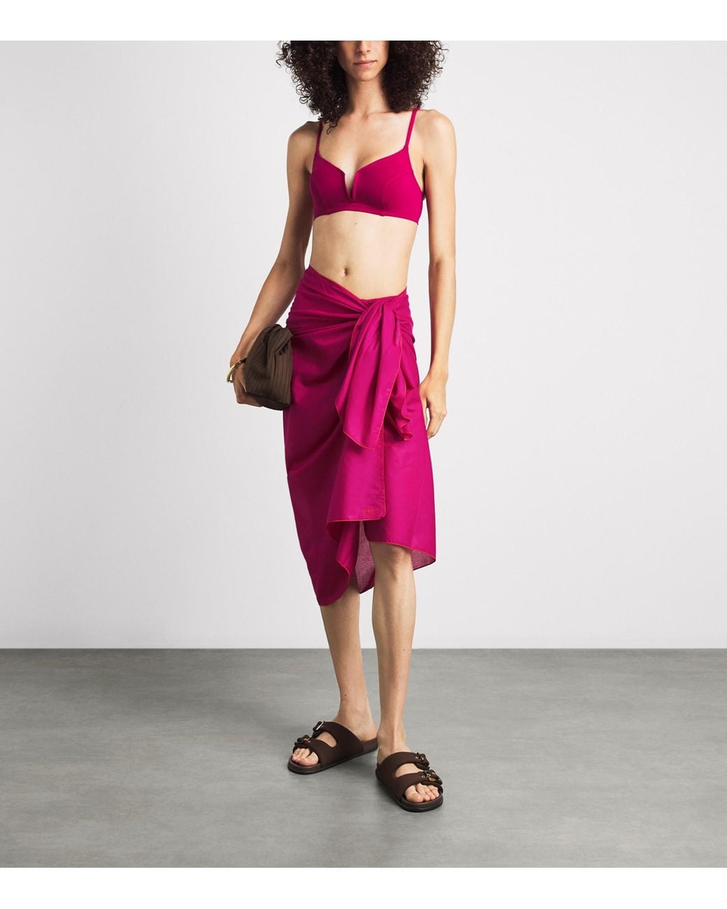 Eres Pink Cotton Voile Cabine Pareo