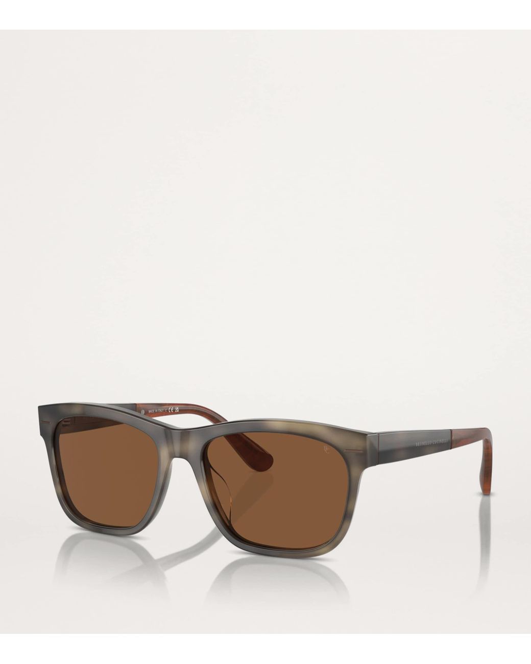 Brunello Cucinelli Brown Titanium Sunglasses