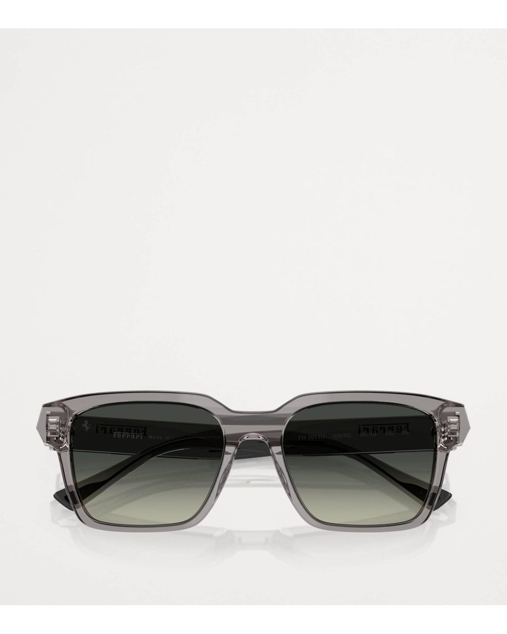 Ferrari Gray Acetate Square Sunglasses