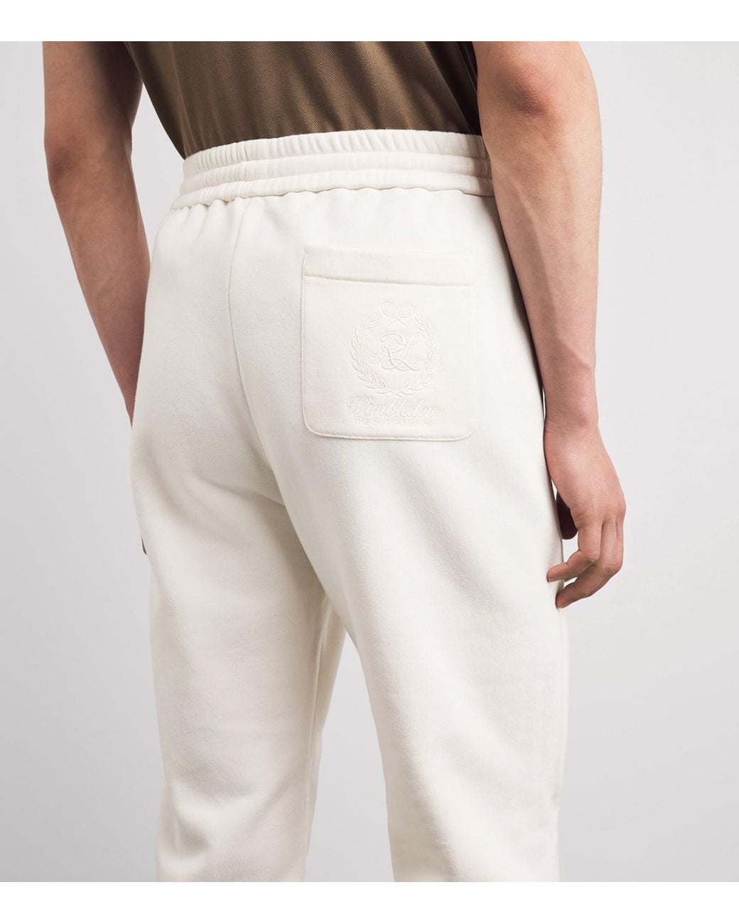 Ralph Lauren White X Wimbledon Cotton-Cashmere Sweatpants for men