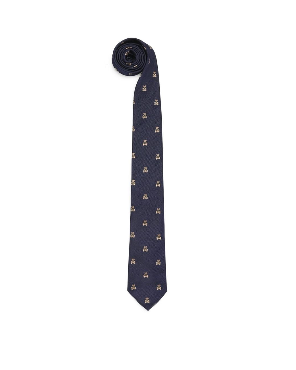 Harrods Blue Silk Henry Bear Tie for men