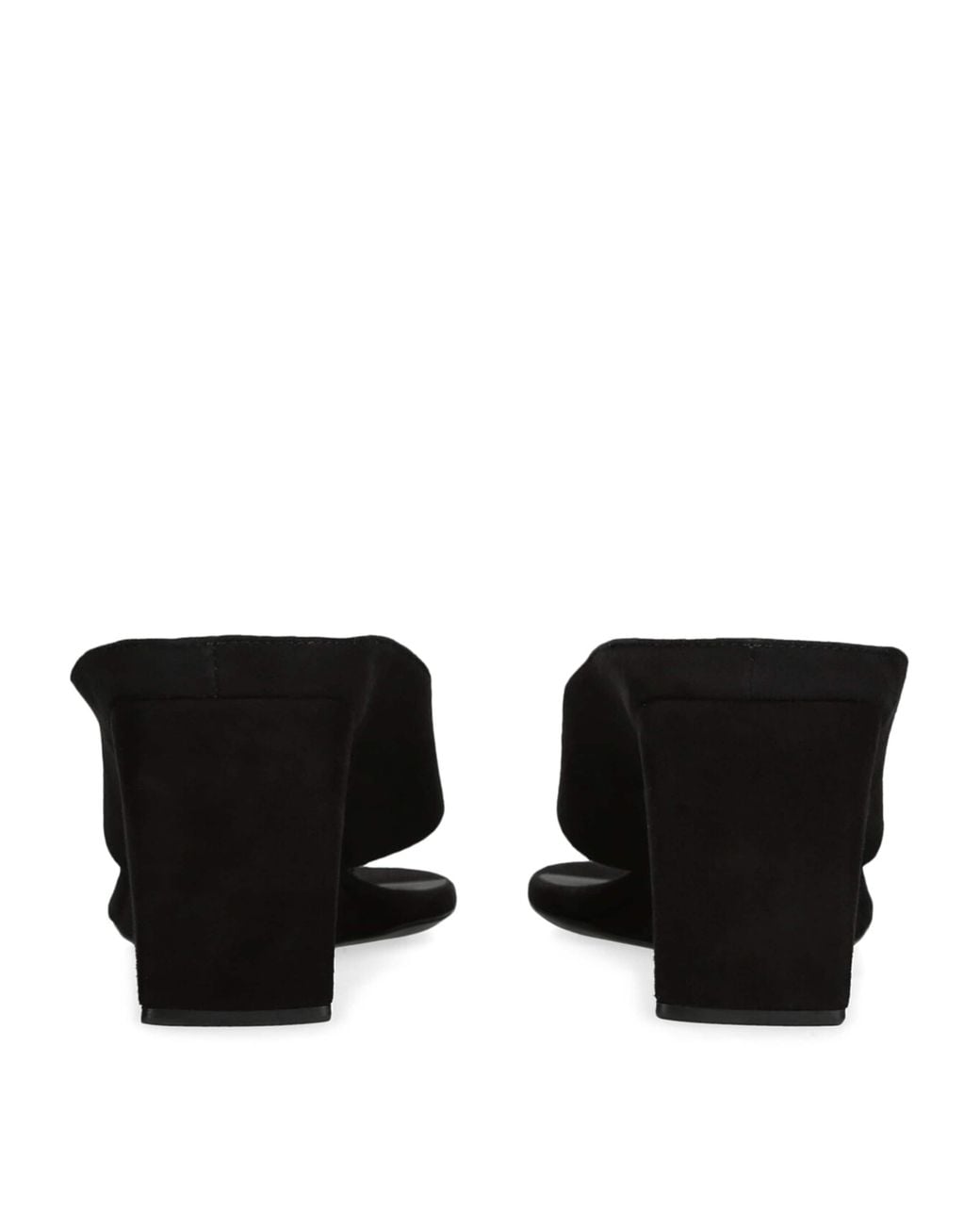 Alaïa Black Suede Cube Wedge Sandals 75