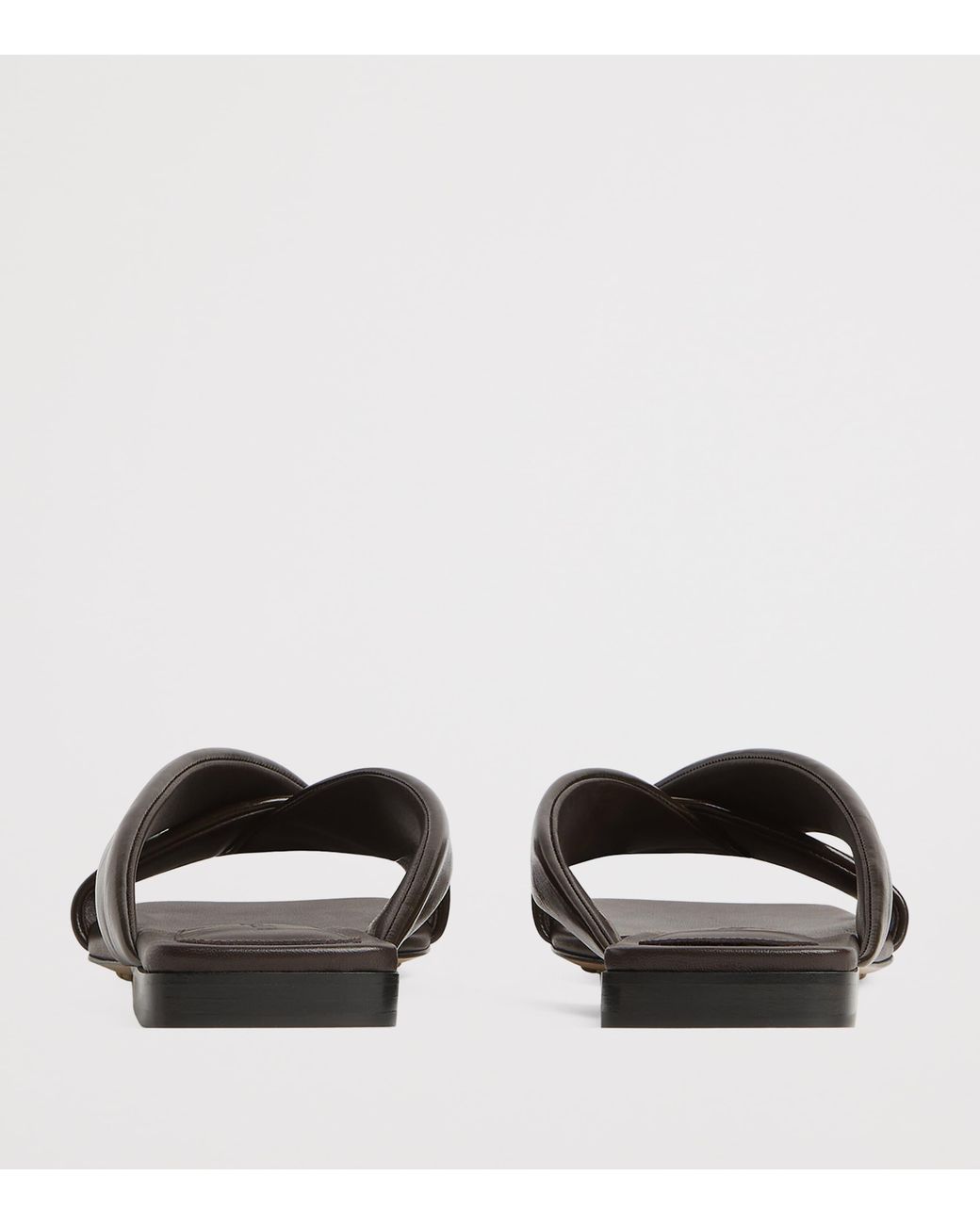 Bottega Veneta Brown Leather Riva Mules