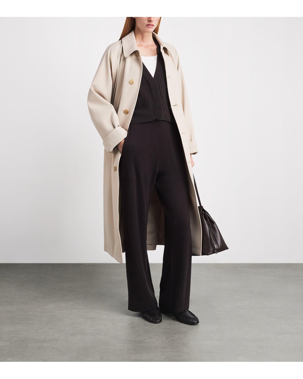 LeKasha Black Organic Cashmere Cropped Cardigan