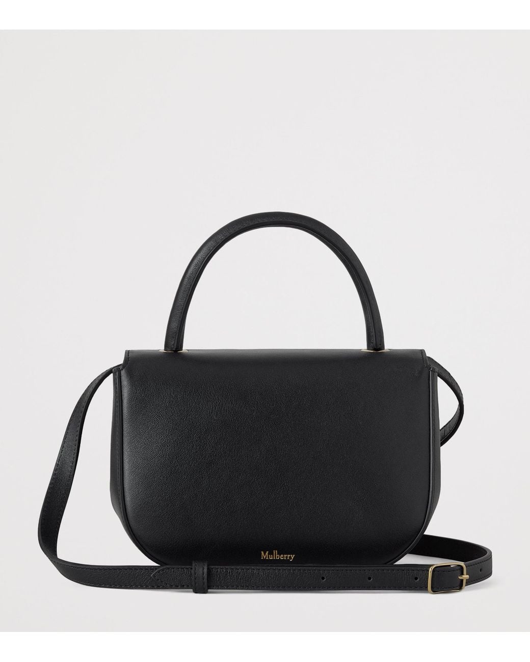 Mulberry Black Small Leather Amberley Top-Handle Bag