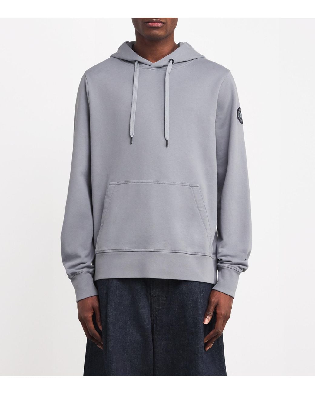Canada Goose Gray Cotton Huron Hoodie for men
