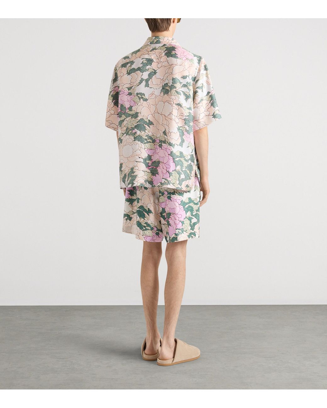 Givenchy Natural Silk Floral Shorts for men