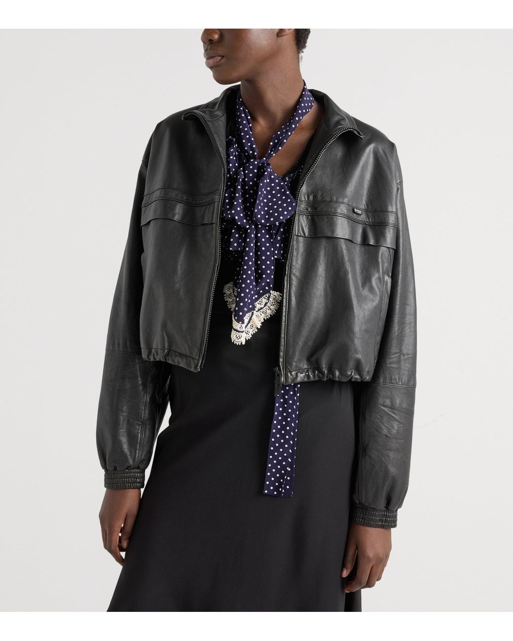 Prada Black Nappa Leather Jacket