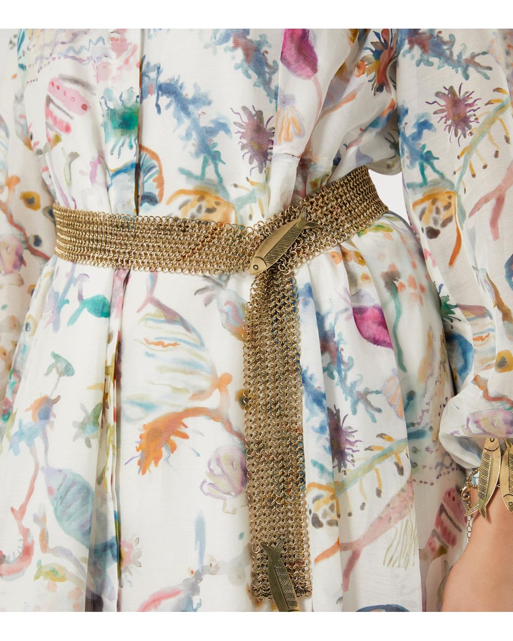 Marina Rinaldi Natural Chain Fish-Detail Belt