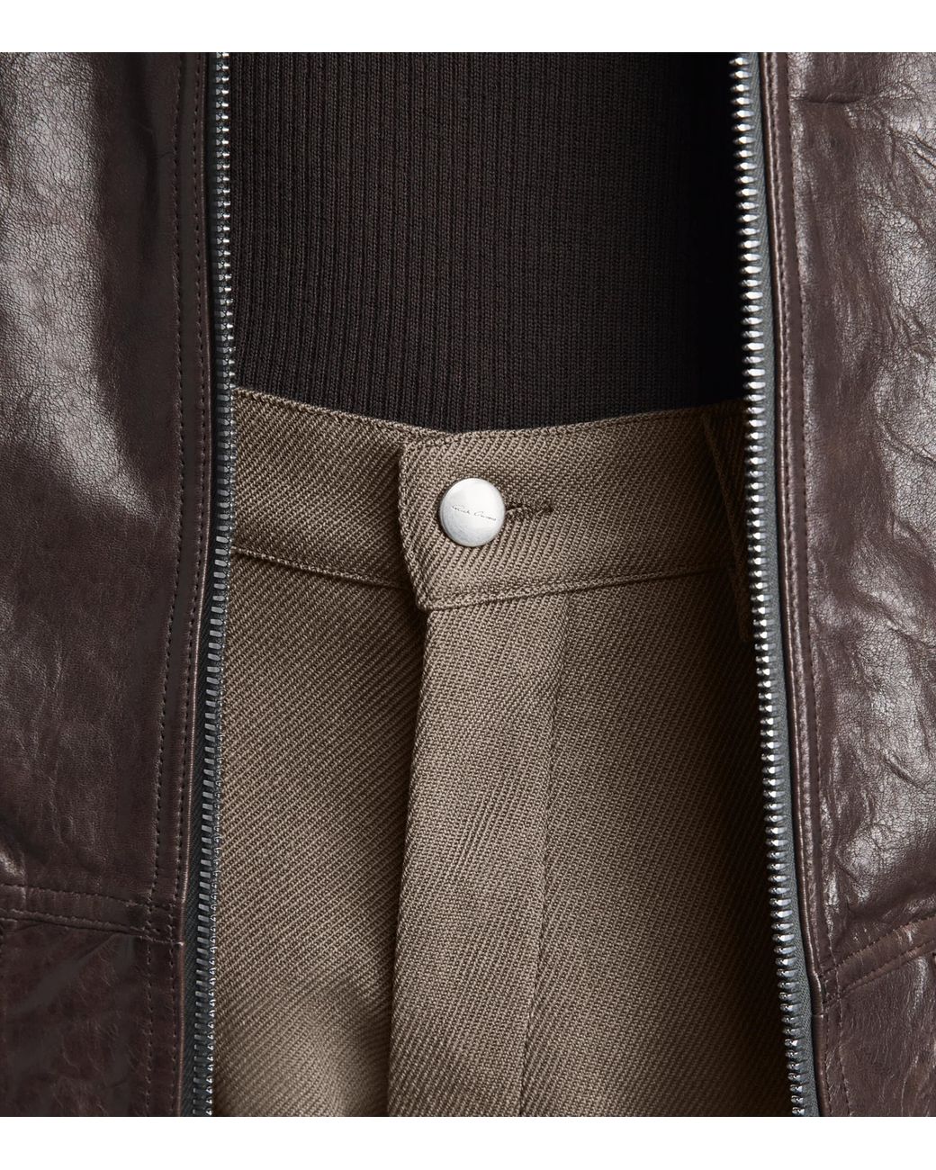 Rick Owens Gray Wool Wide-Leg Kurdt Trousers for men