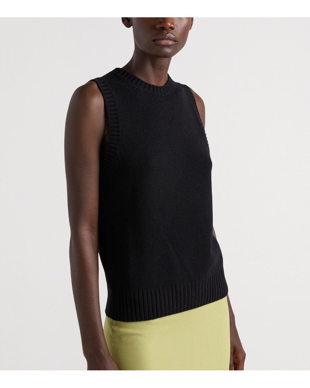 Prada Black Cashmere Sweater Vest