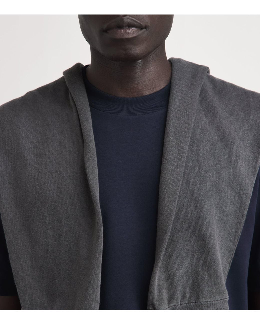 Sunspel Blue Supima Cotton Heavyweight T-Shirt