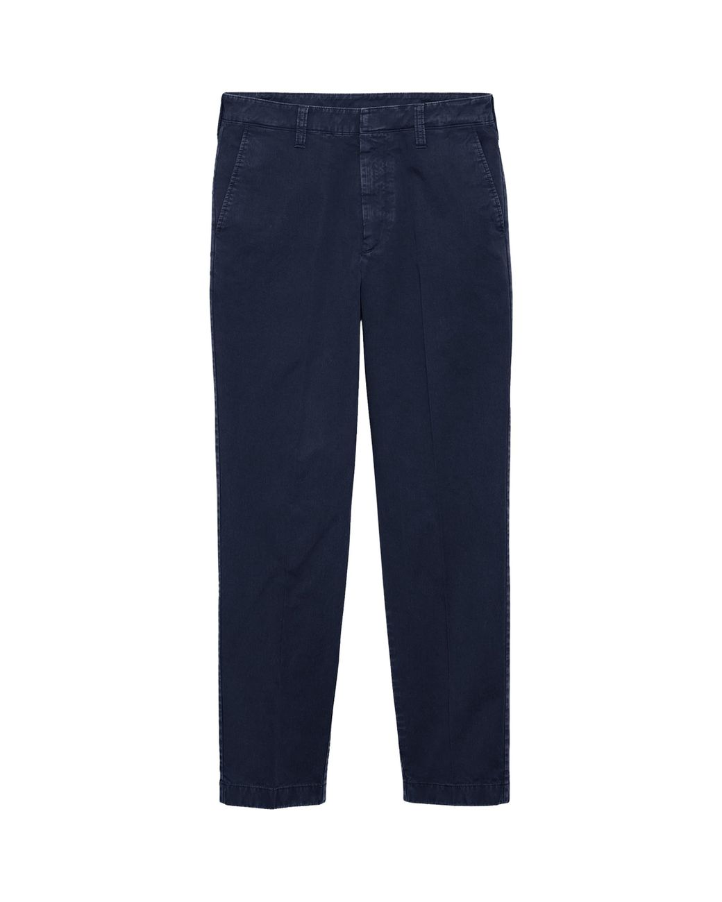 Prada Blue Garment-Dyed Cotton Trousers for men
