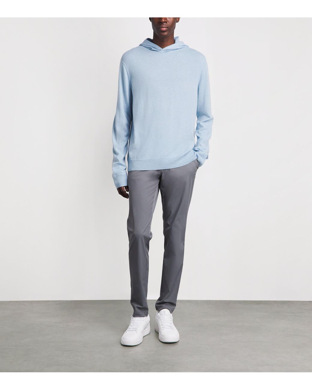 Ralph Lauren Blue Cashmere Hoodie for men