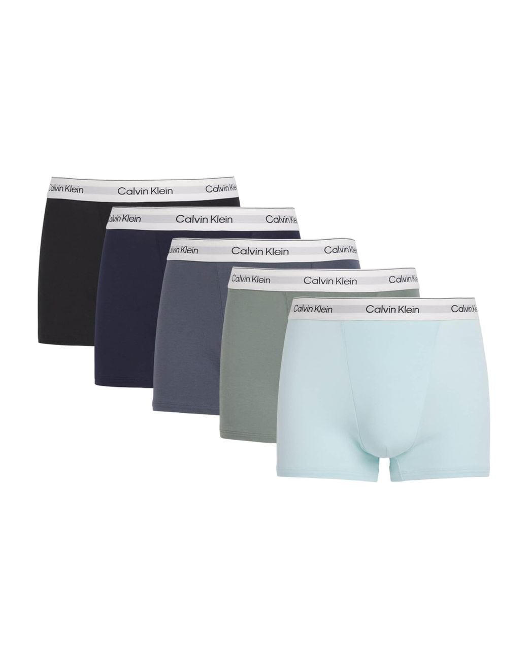 Calvin Klein Blue Stretch-Cotton Relaxed Icon Trunks for men