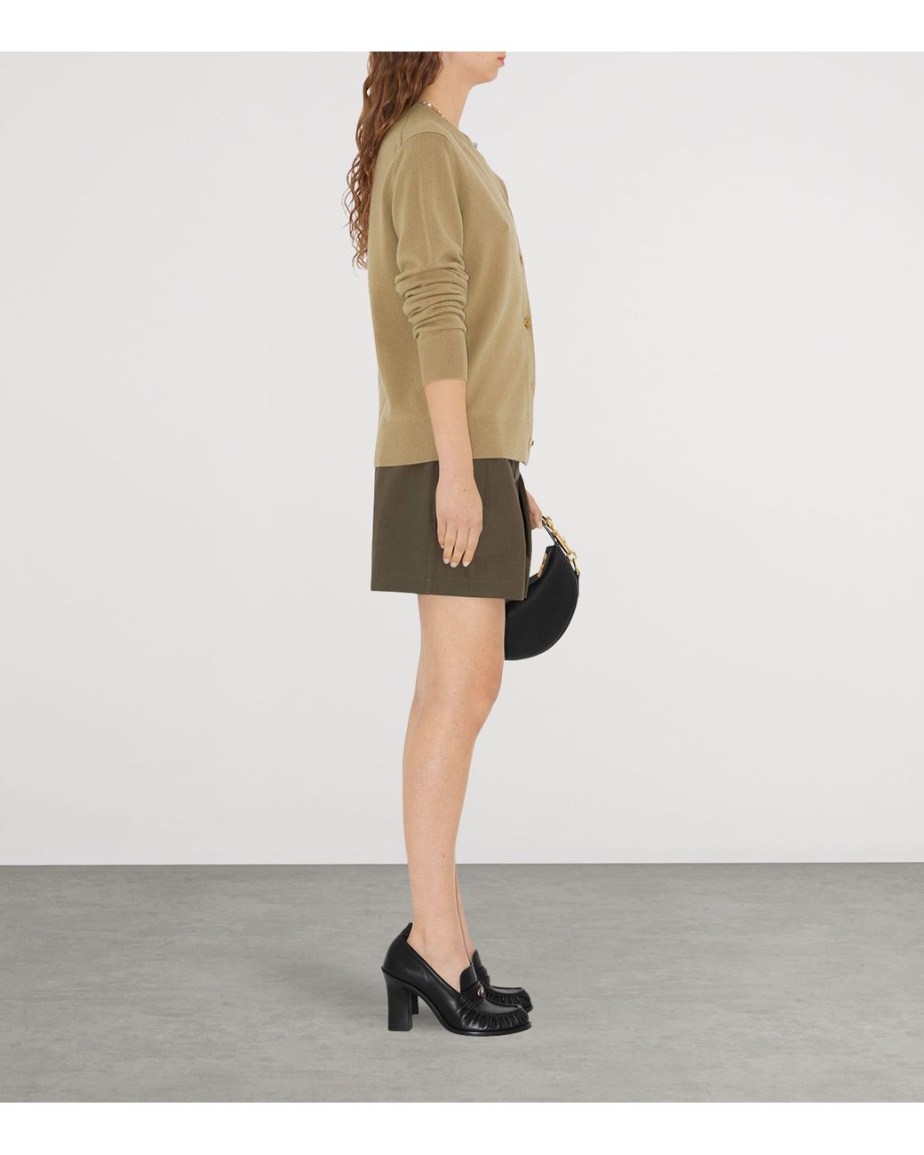 Burberry Natural Cashmere Ekd-Embroidered Cardigan