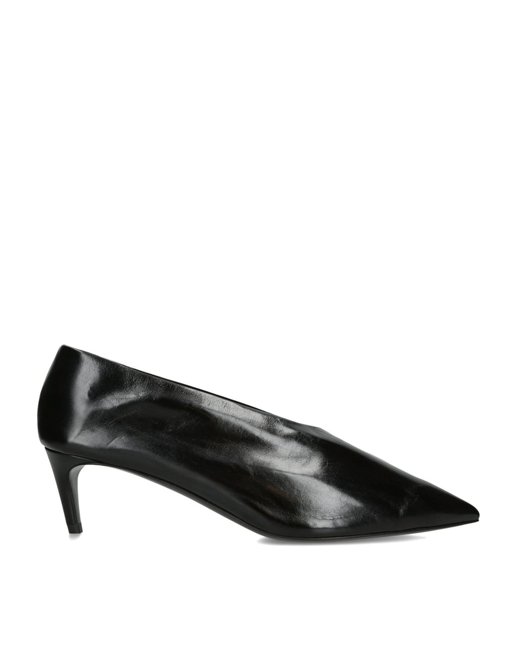 Khaite Black Leather Miriam Pumps 50