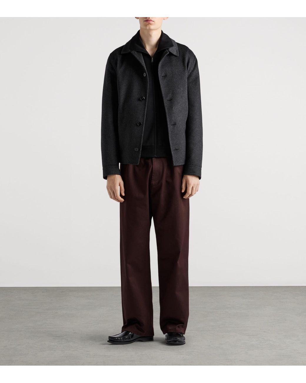 Prada Black Cotton-Blend Technical Jacket for men
