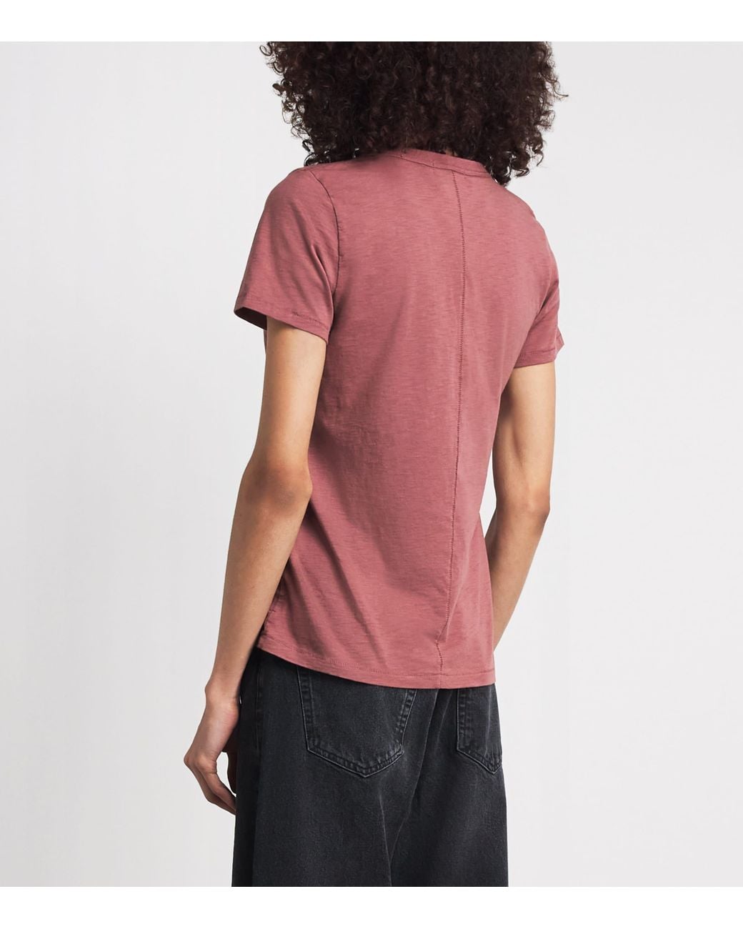 Rag & Bone Pink Cotton The Slub Vee T-Shirt