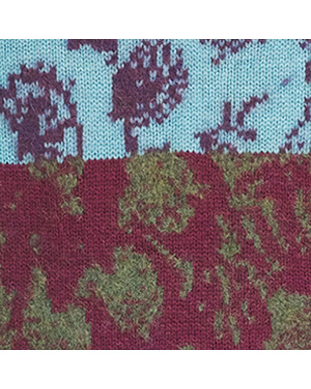 Dries Van Noten Blue Wool-Blend Patchwork Scarf for men