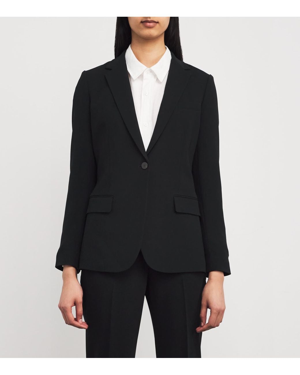Theory Black Admiral Crepe Staple Blazer
