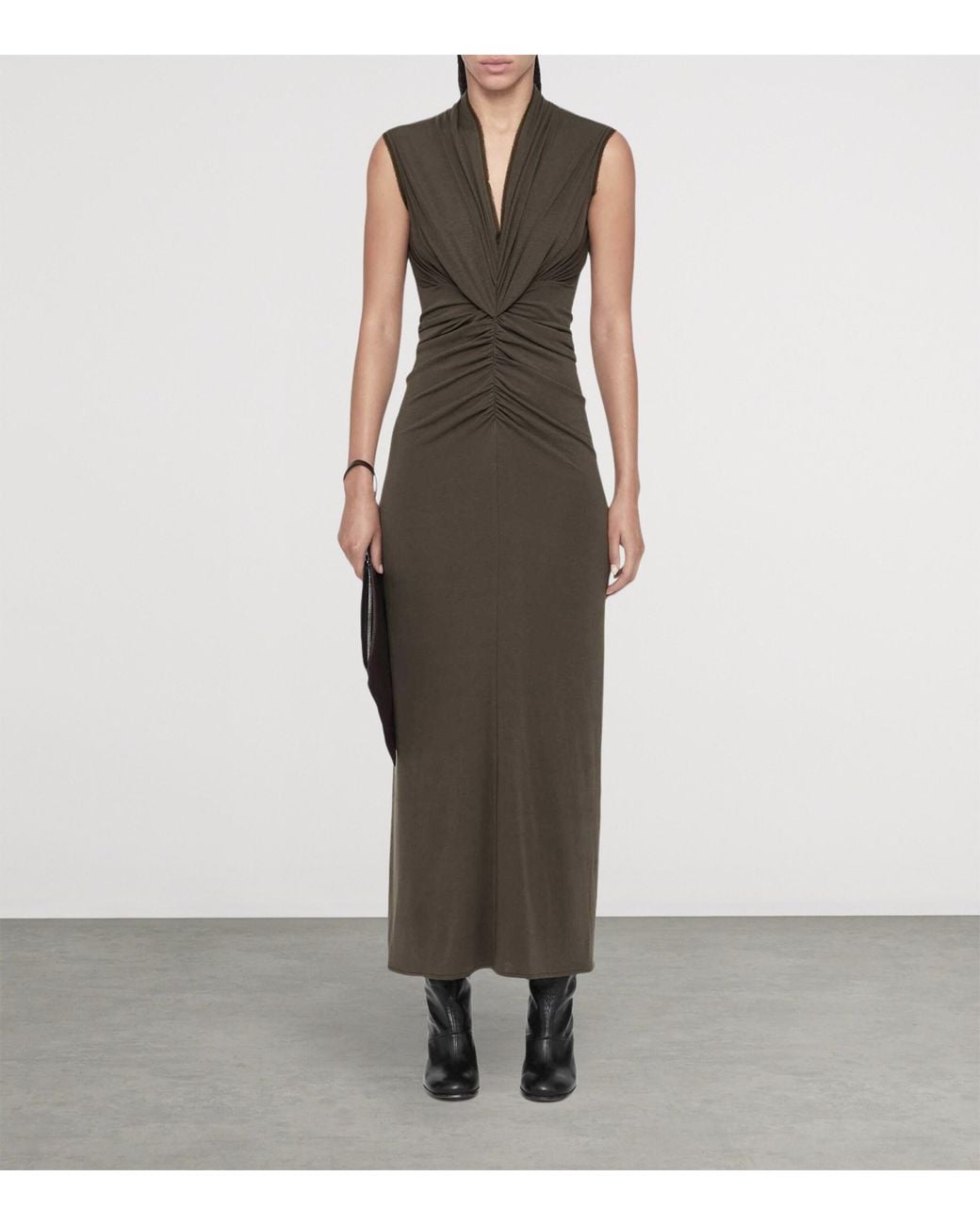 AllSaints Green Dariya Maxi Dress