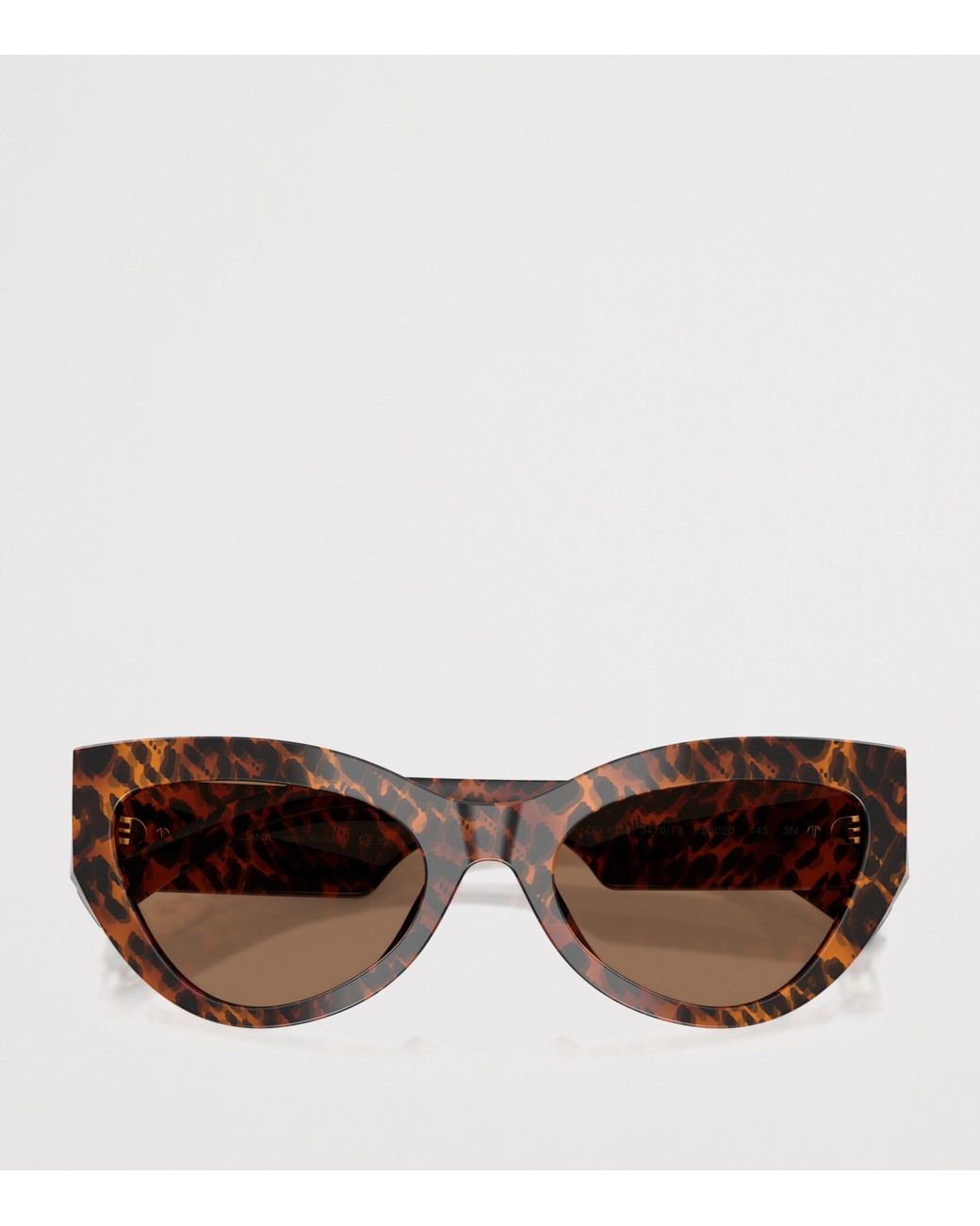 Dolce & Gabbana Brown Tortoiseshell Cat-Eye Sunglasses