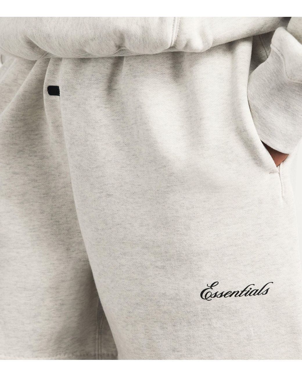 Fear Of God White Classic Script Logo Shorts for men