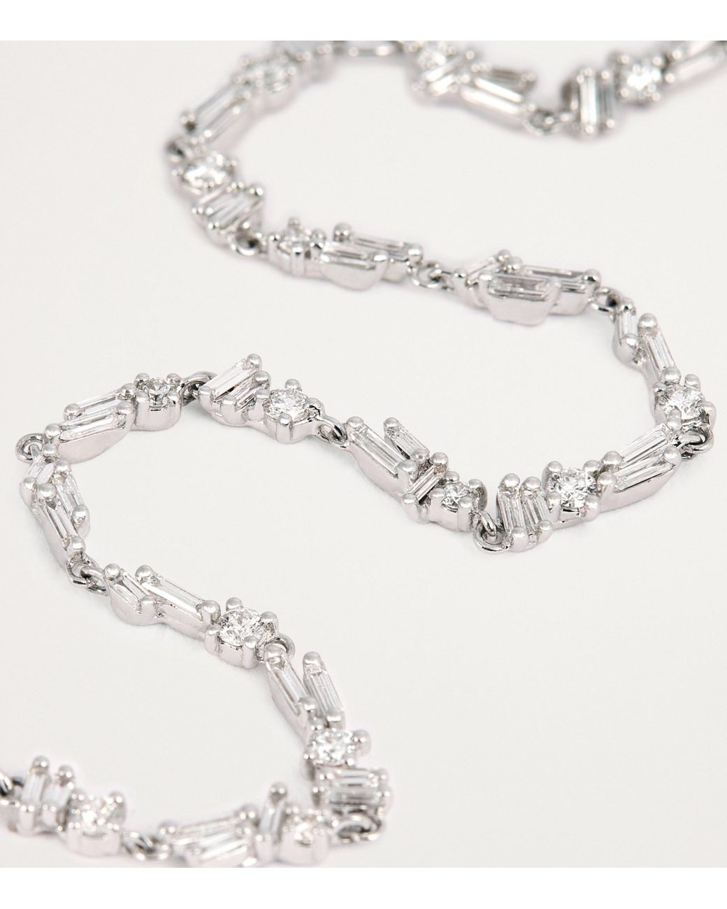 Suzanne Kalan White And Diamond Sparkler Bracelet