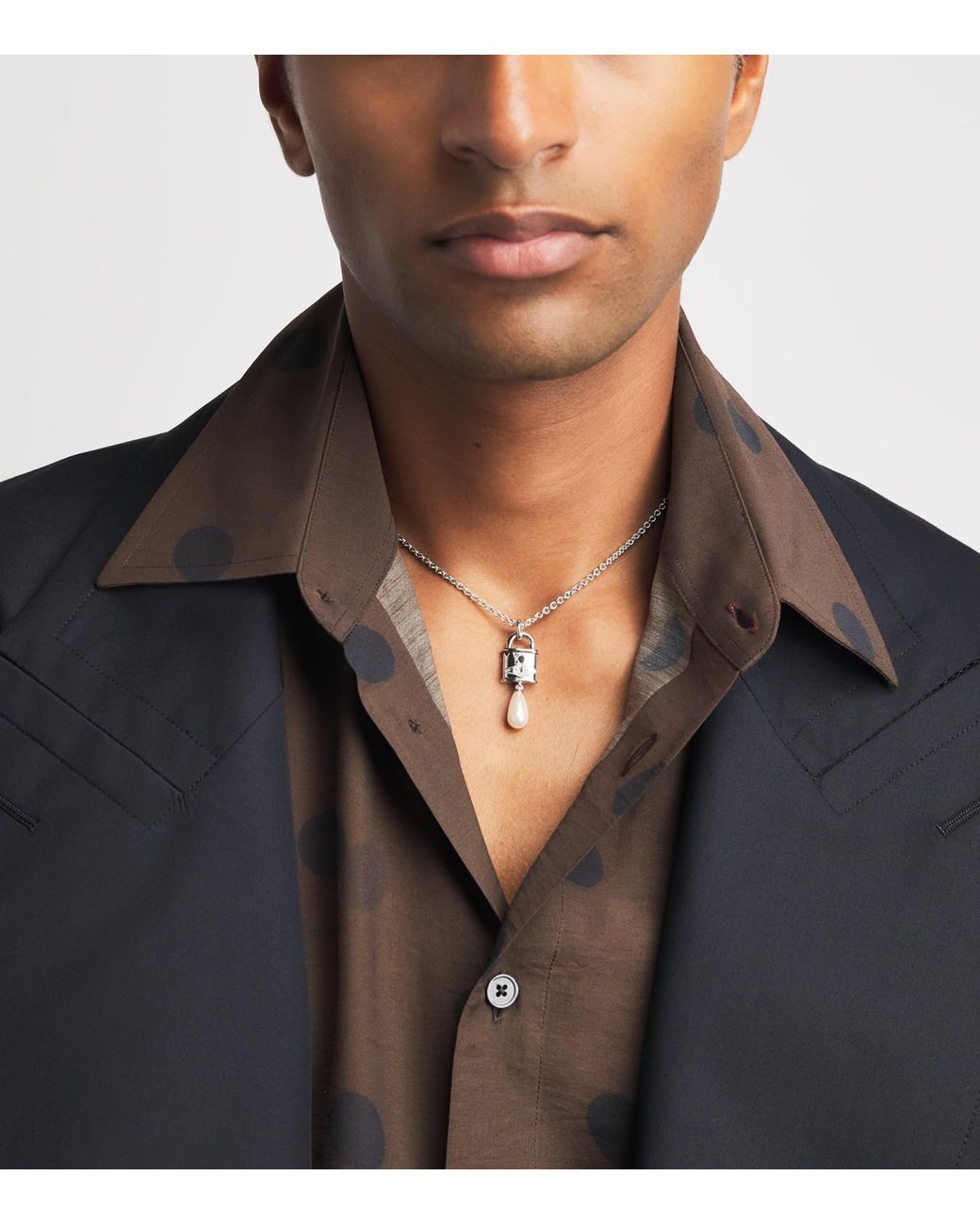 Vivienne Westwood Natural Small Celestia Pendant Necklace for men