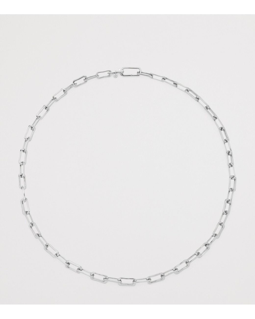 Monica Vinader Metallic Sterling Alta Mini Chain Necklace