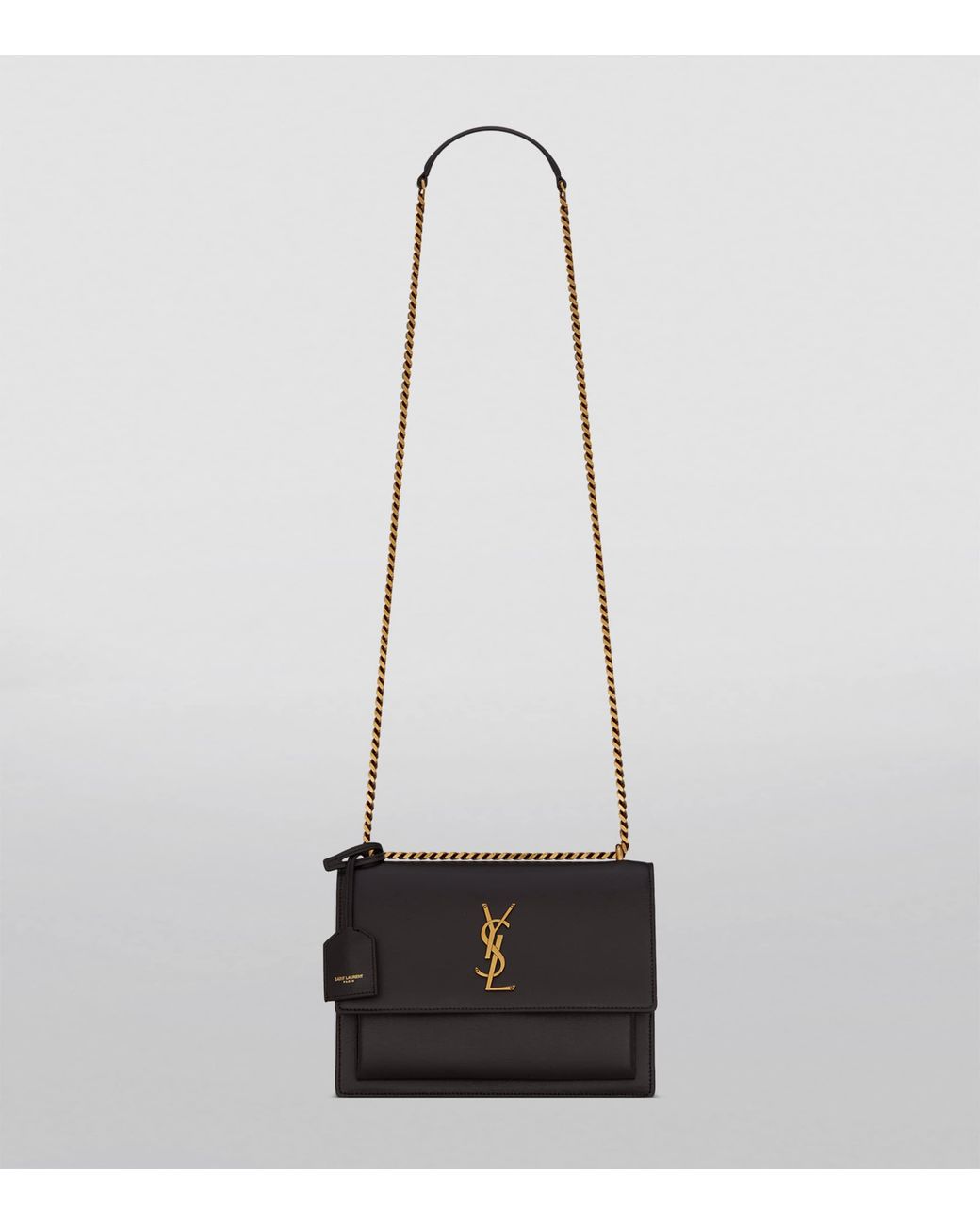 Saint Laurent White Small Sunset Shoulder Bag