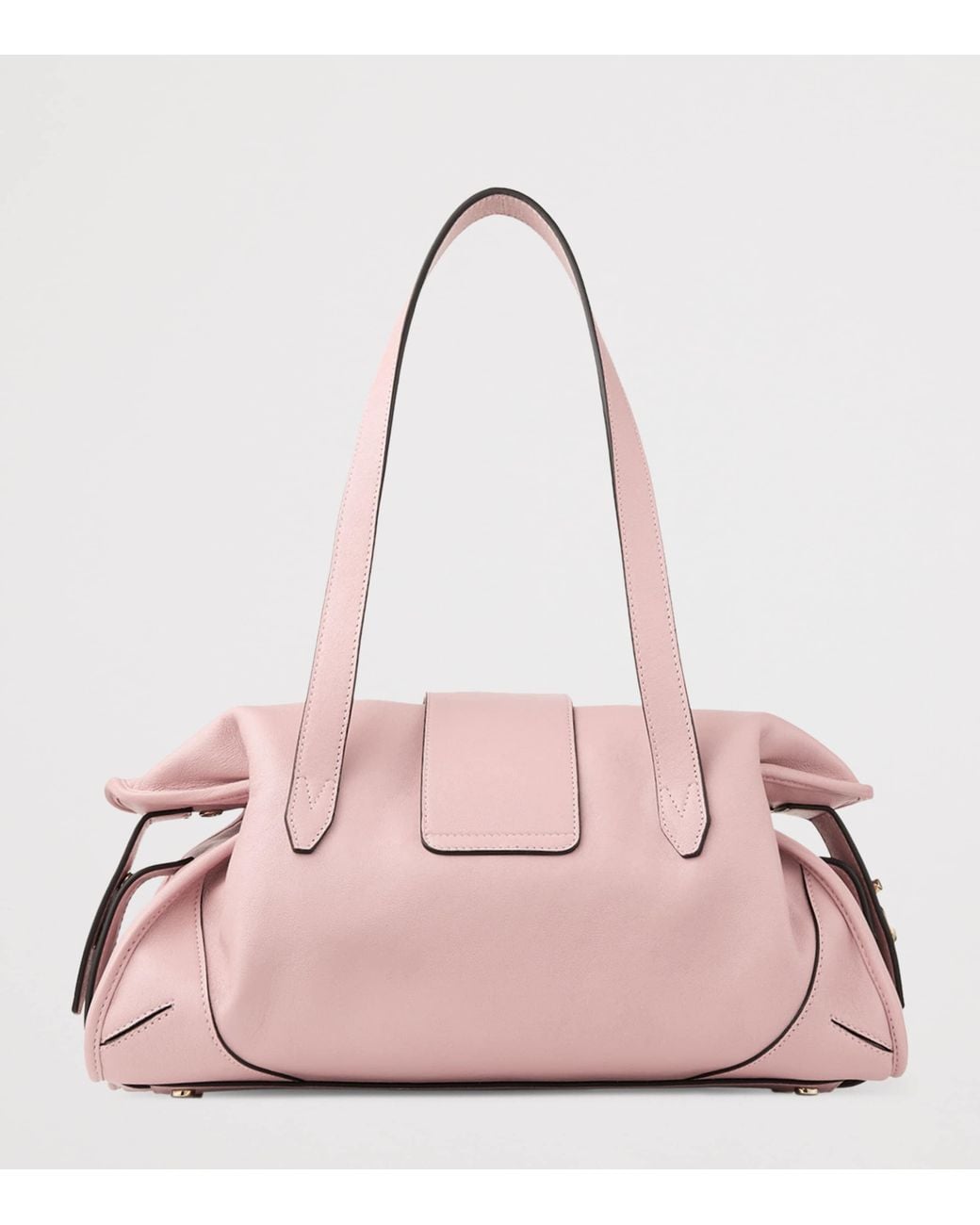 Jimmy Choo Pink Medium Leather Bar Holdall Bag