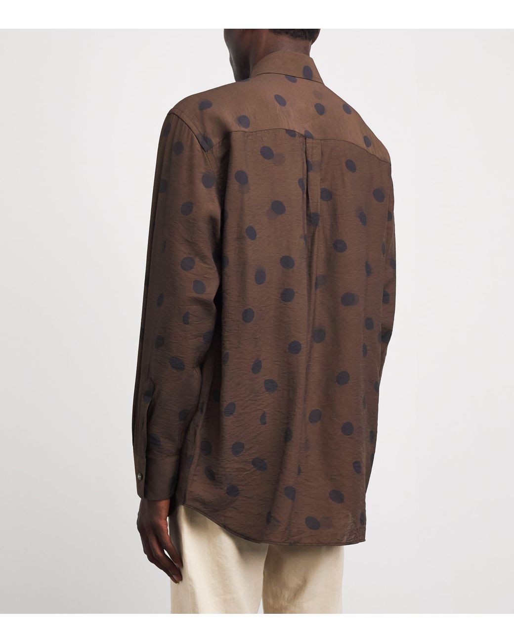 Paul Smith Brown Polka-Dot Shirt for men