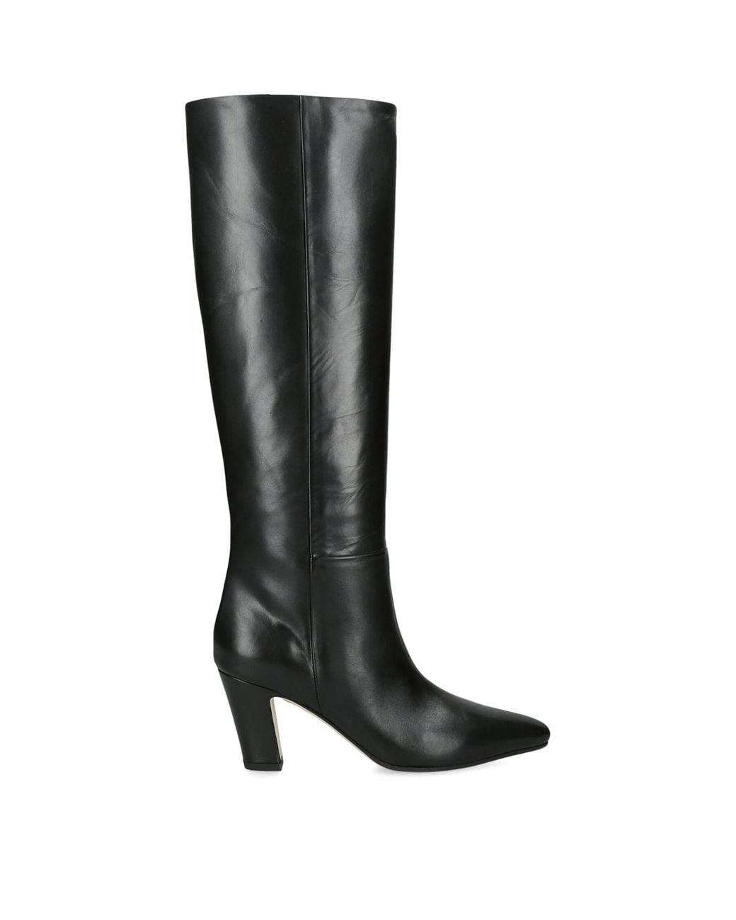 Aeyde Black Leather Silva Knee-High Boots 75