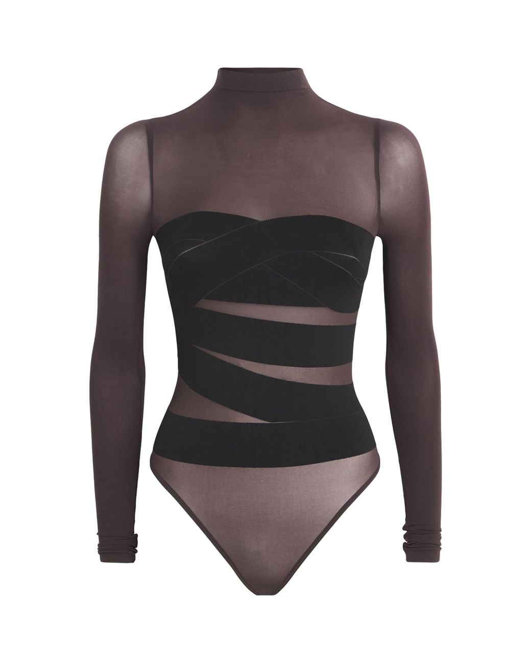 Wolford Black Infinite Wrap String Bodysuit