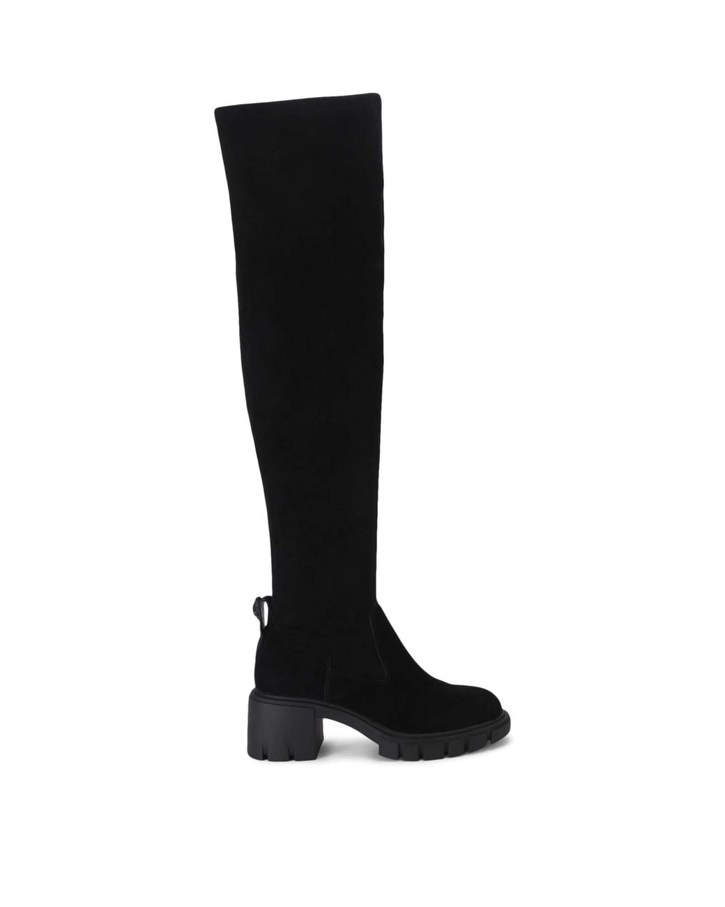 Kurt Geiger Black Suede Clarence Over-The-Knee Boots