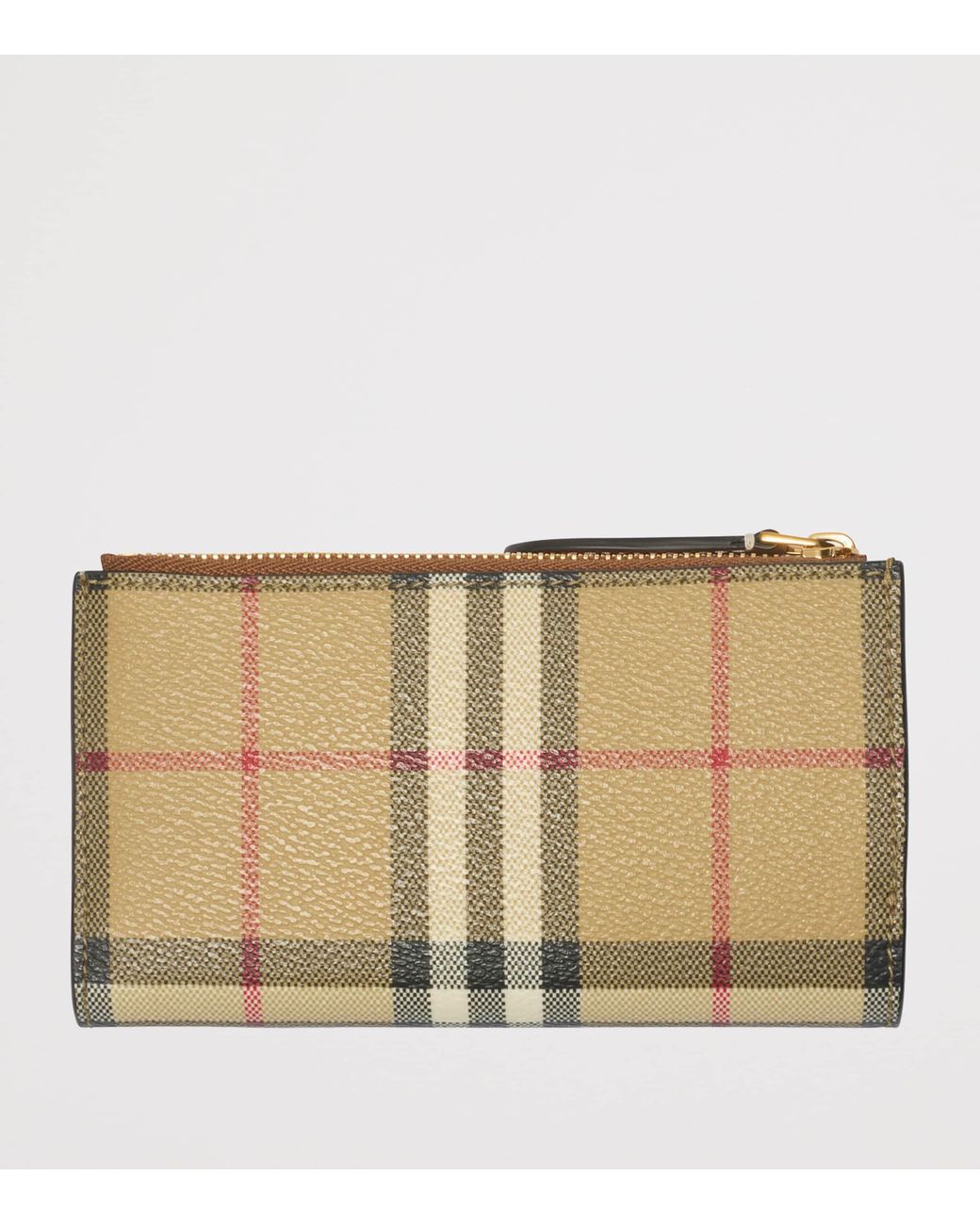 Burberry Natural Medium Check Bifold Wallet