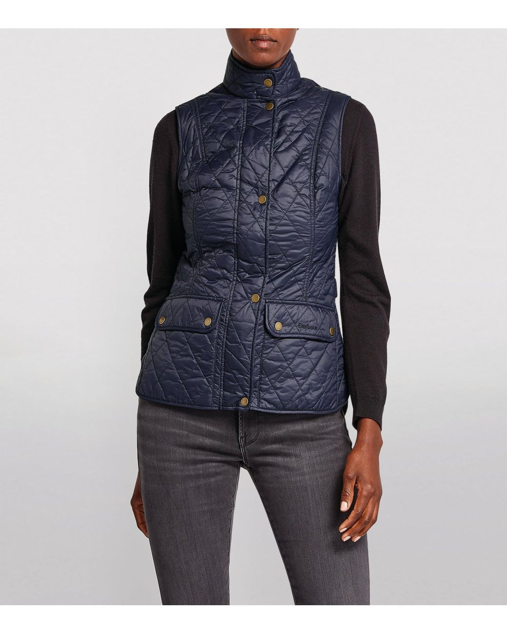 Barbour Blue Quilted Otterburn Gilet