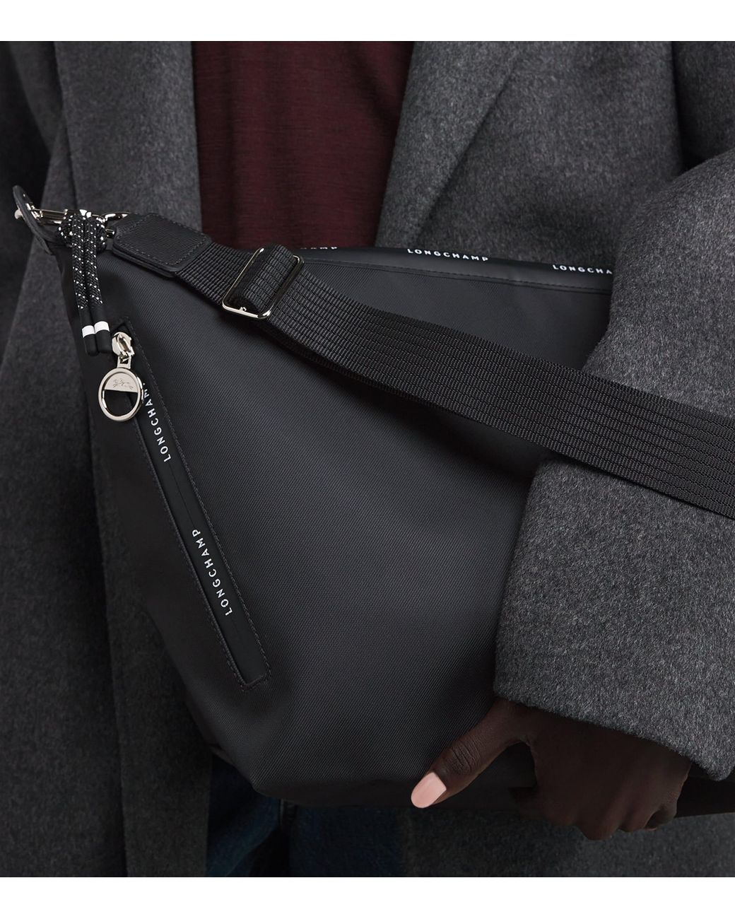 Longchamp Black Le Pliage Energy Cross-Body Bag