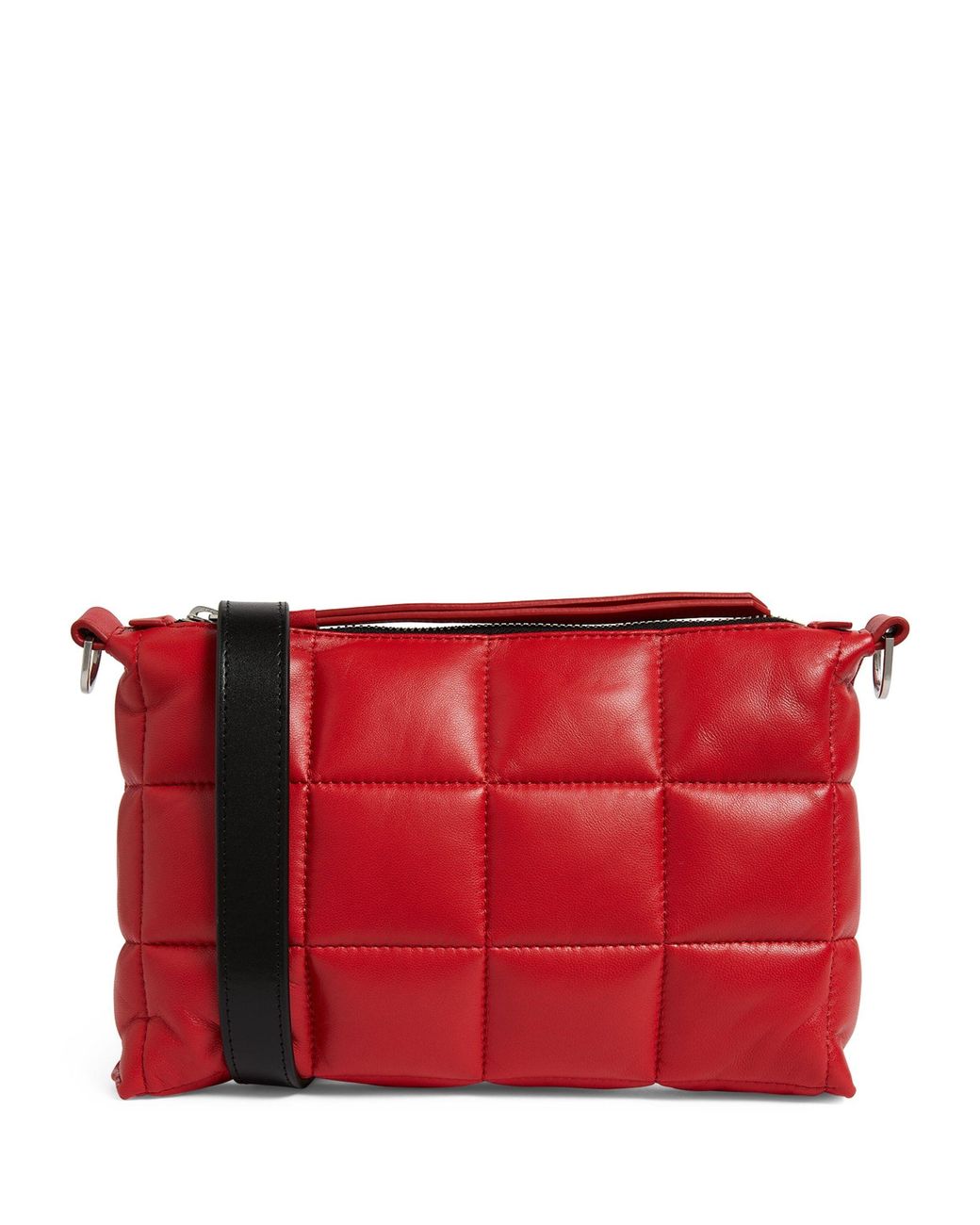 AllSaints Leather Eve Quilted Crossbody Bag in Red Lyst Canada
