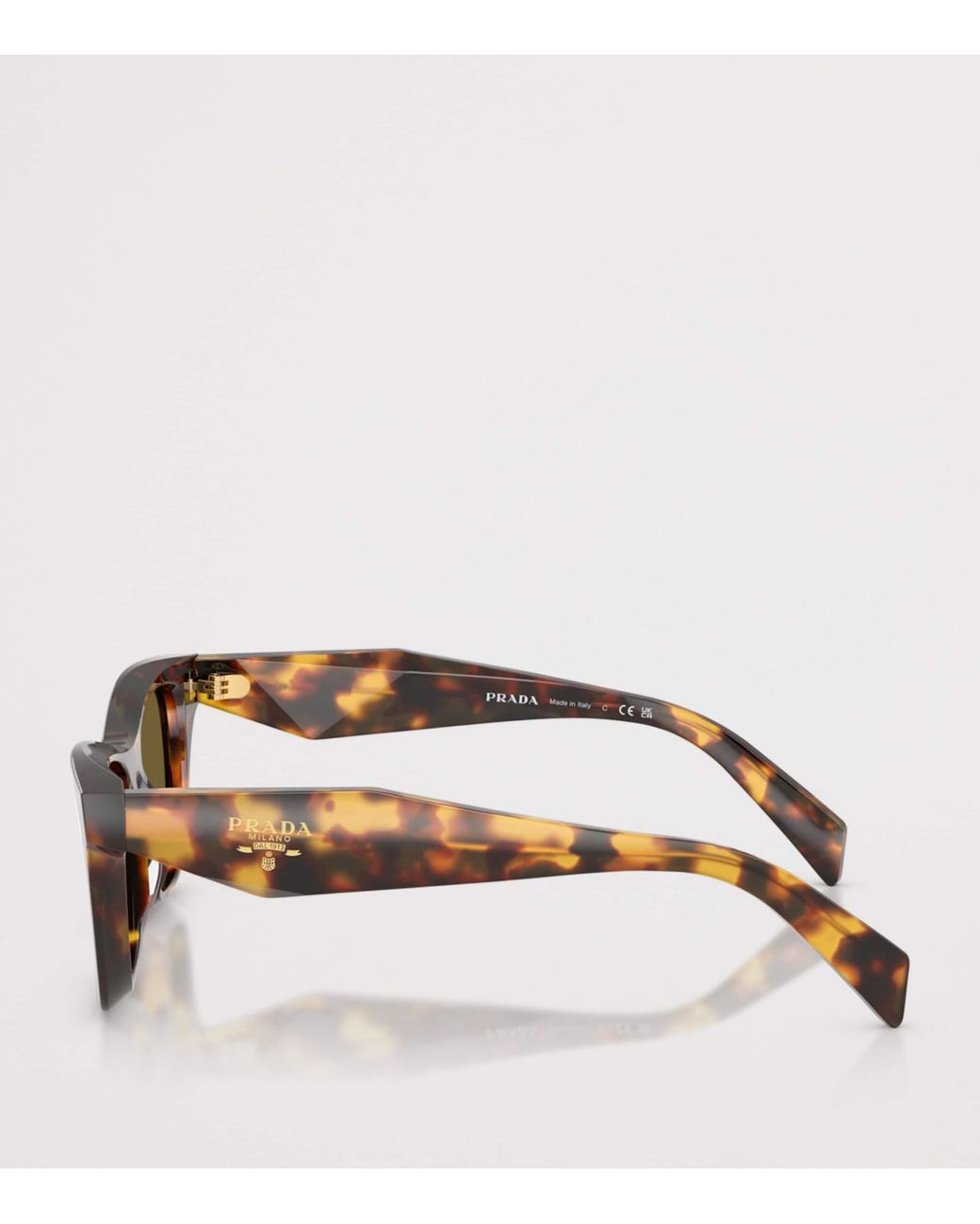 Prada Green Acetate Square Sunglasses