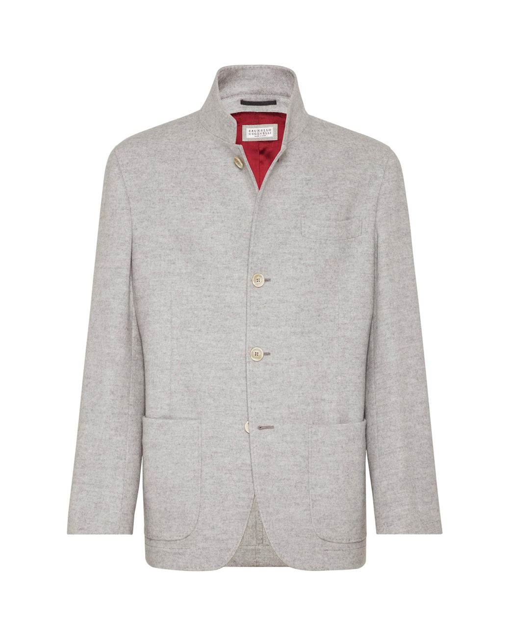 Brunello Cucinelli Gray Cashmere Coat for men