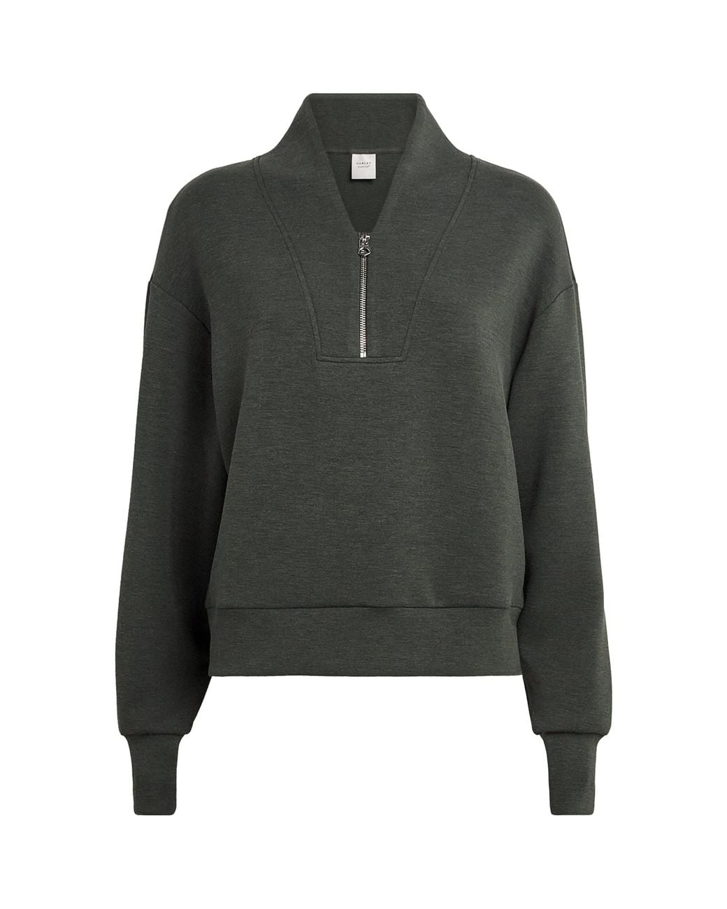 Varley Green Doublesoft Davidson Quarter-Zip Sweatshirt