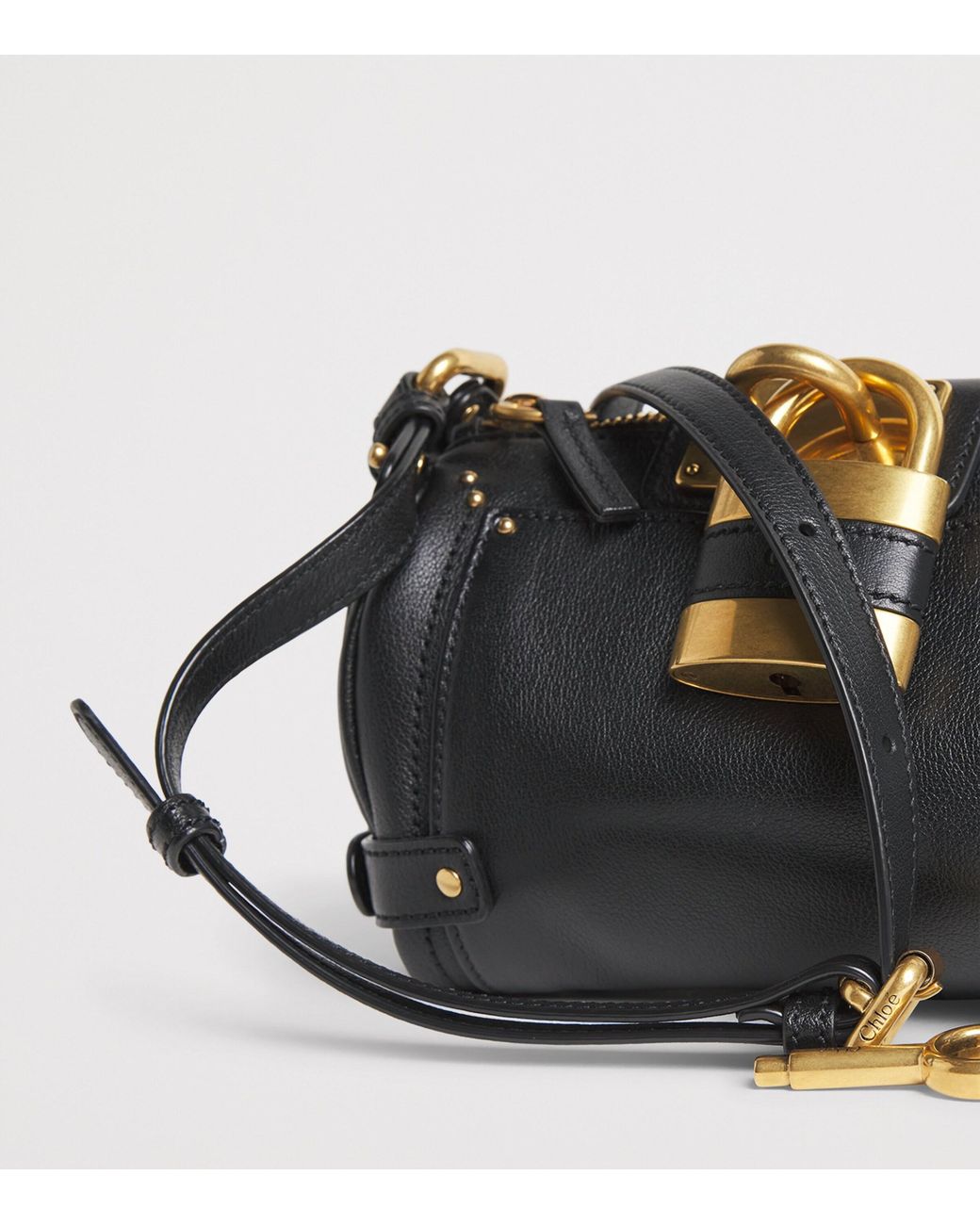 Chloé Black Small Leather Paddington Shoulder Bag
