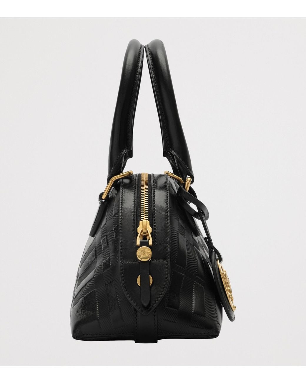 Burberry Black Mini Leather Primrose Top-Handle Bag